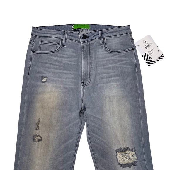 Free People X Sandrine Rose Gray High Waisted Skinny Jeans - Picture 5 of 9